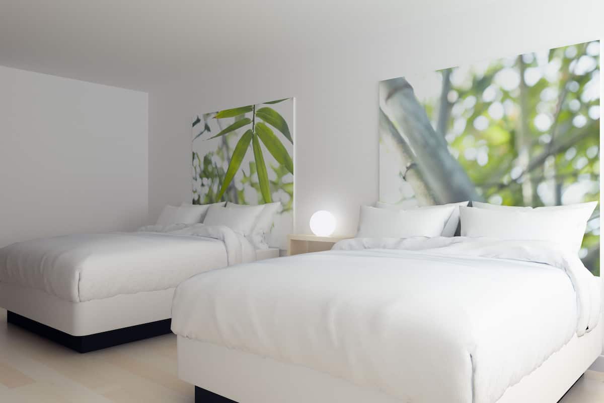 Biancheria da letto di alta qualità, una cassaforte in camera
