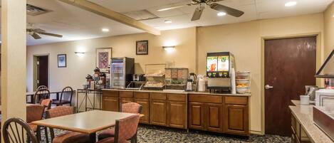 Free daily buffet breakfast