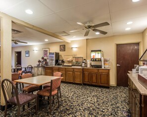 Free daily buffet breakfast