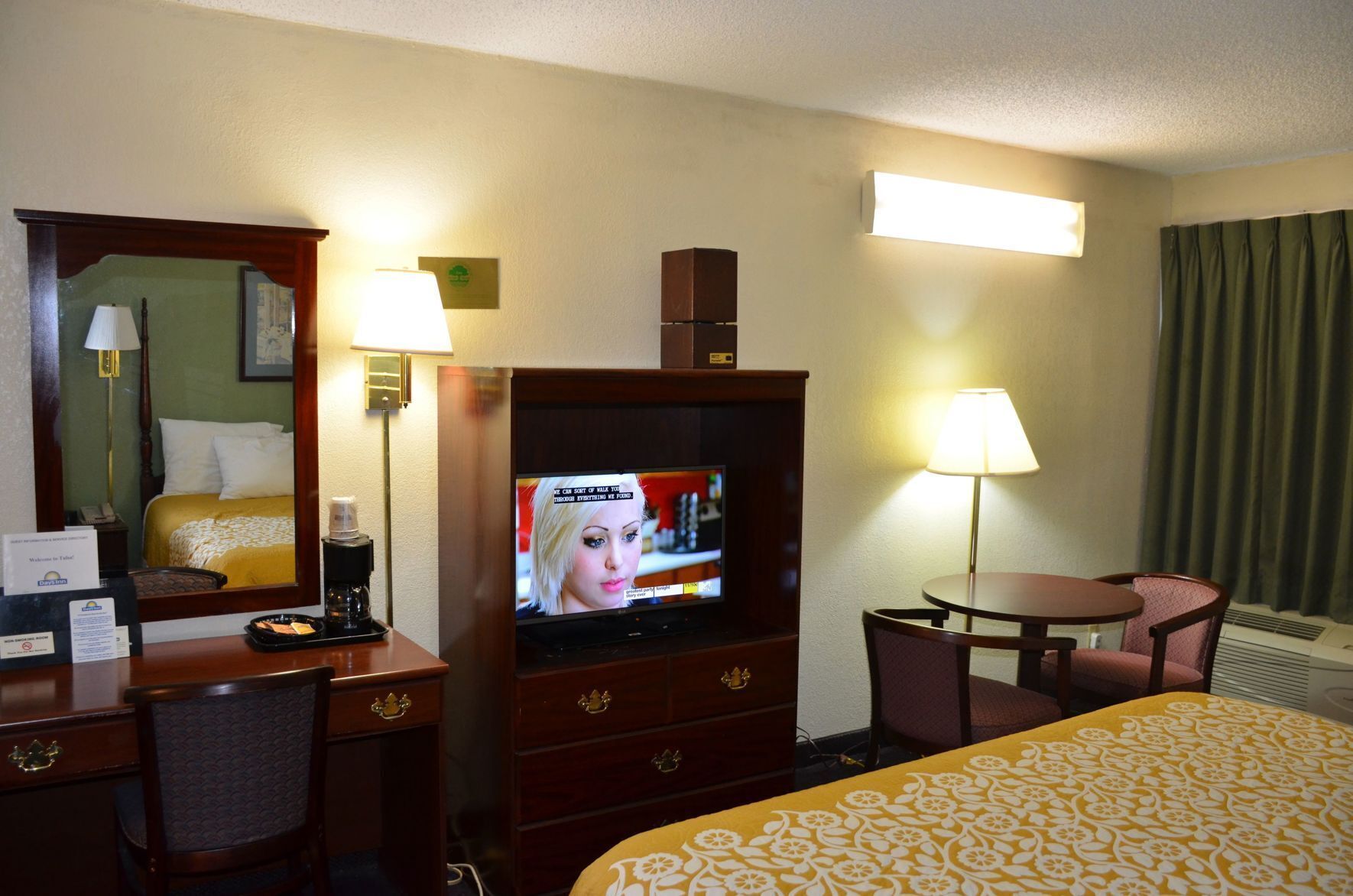 In-room safe, desk, laptop workspace, iron/ironing board