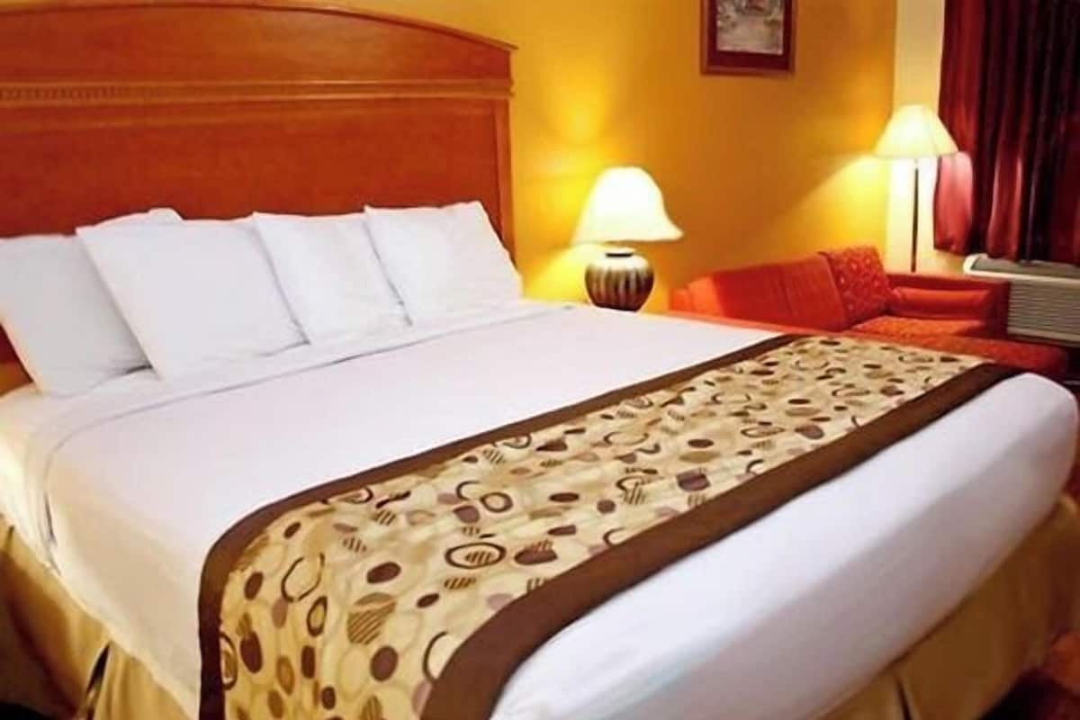 Desk, free WiFi, bed sheets