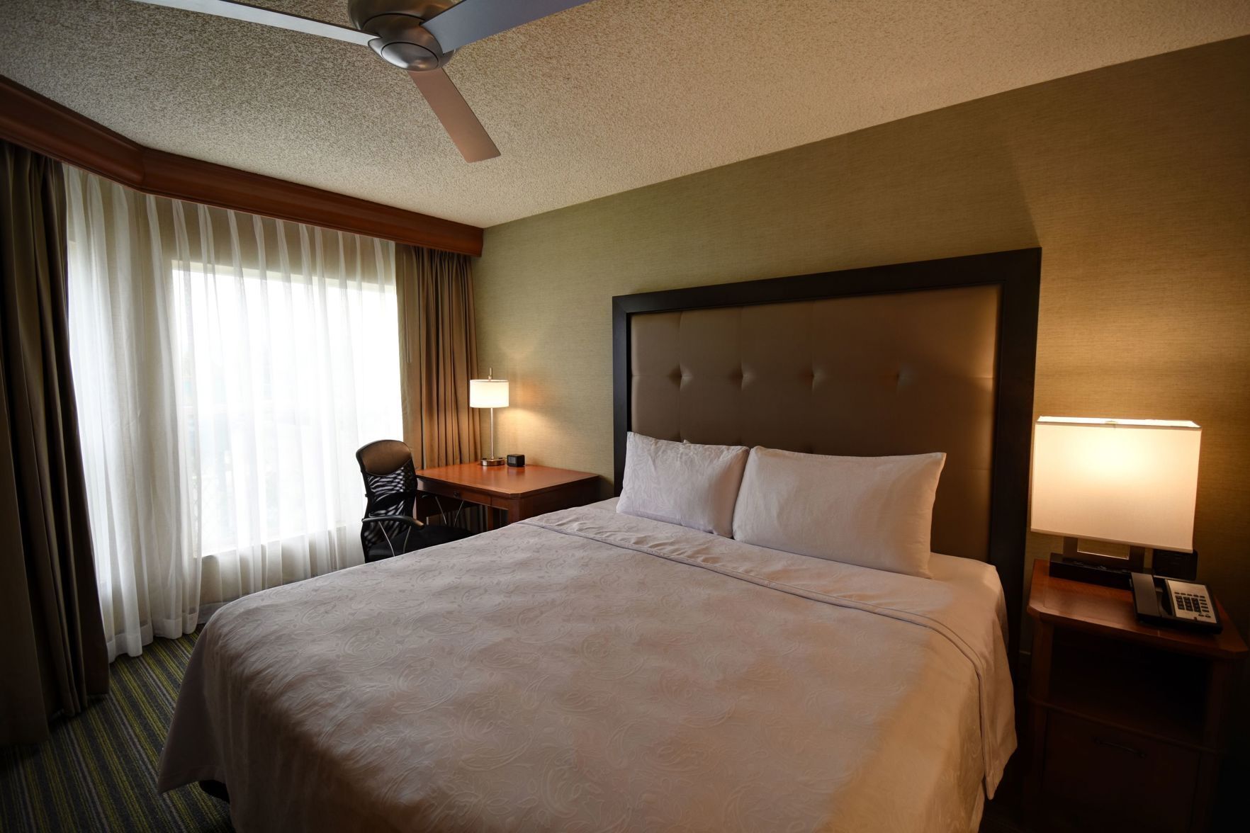 1 bedroom, desk, iron/ironing board, free wired internet