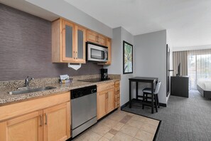 In-room safe, desk, laptop workspace, blackout curtains