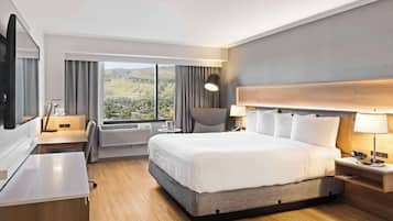 Premium bedding, down comforters, in-room safe, desk