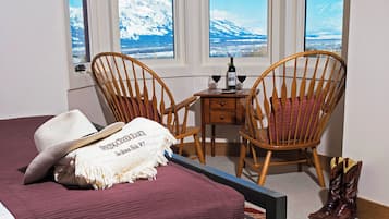 Premium bedding, desk, blackout drapes, iron/ironing board