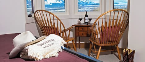 Premium bedding, desk, blackout curtains, iron/ironing board