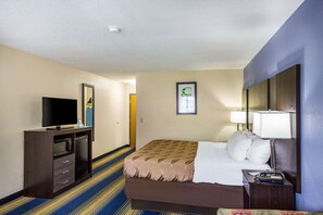 Standard Room, 1 King Bed, Non Smoking | Desk, iron/ironing board, free cribs/infant beds, rollaway beds