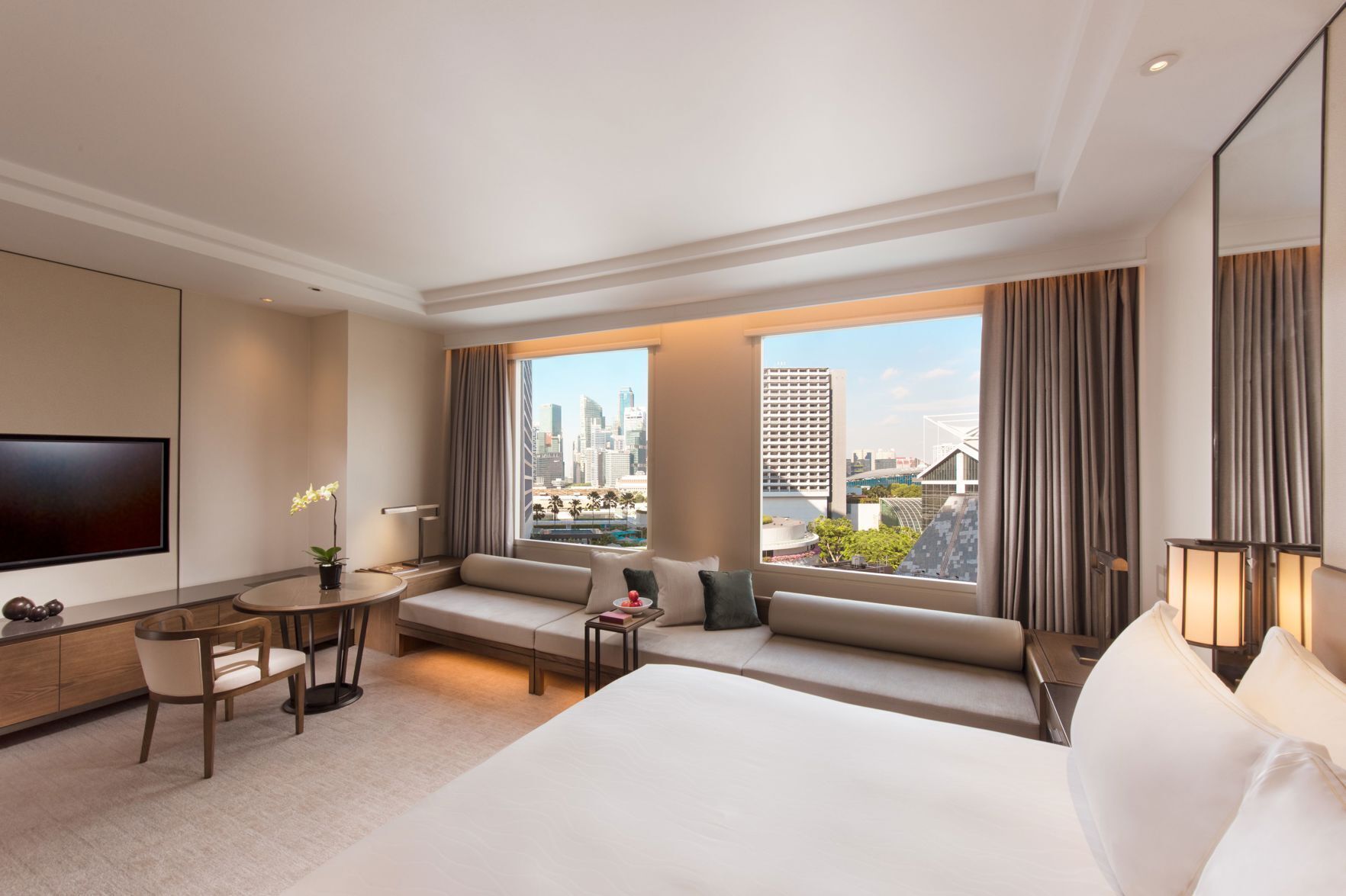 Premium bedding, down duvets, minibar, in-room safe