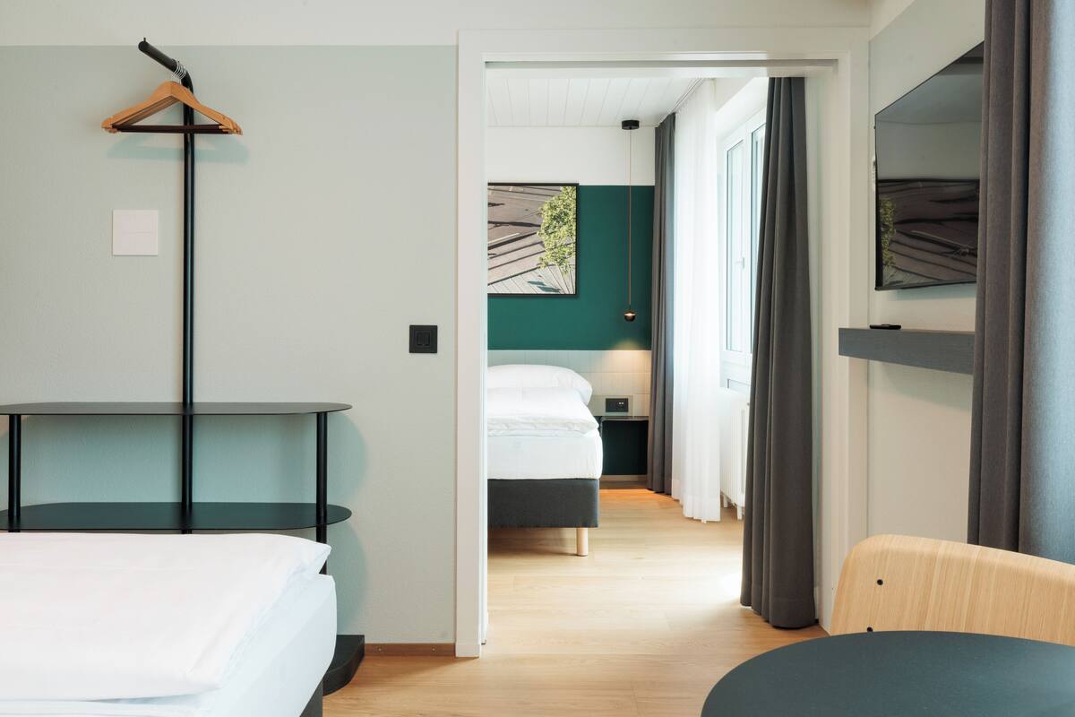 Family Quadruple Room | Premium bedding, down comforters, in-room safe, desk