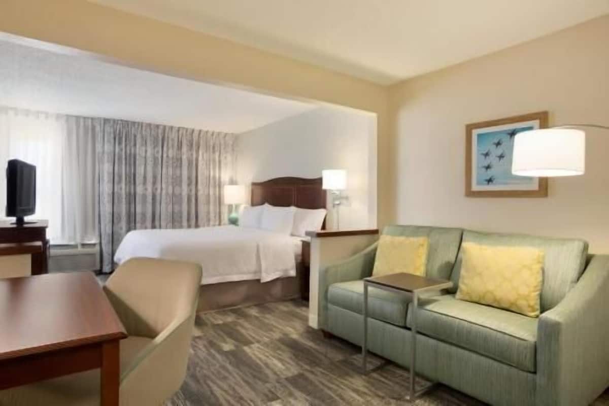 In-room safe, desk, laptop workspace, iron/ironing board