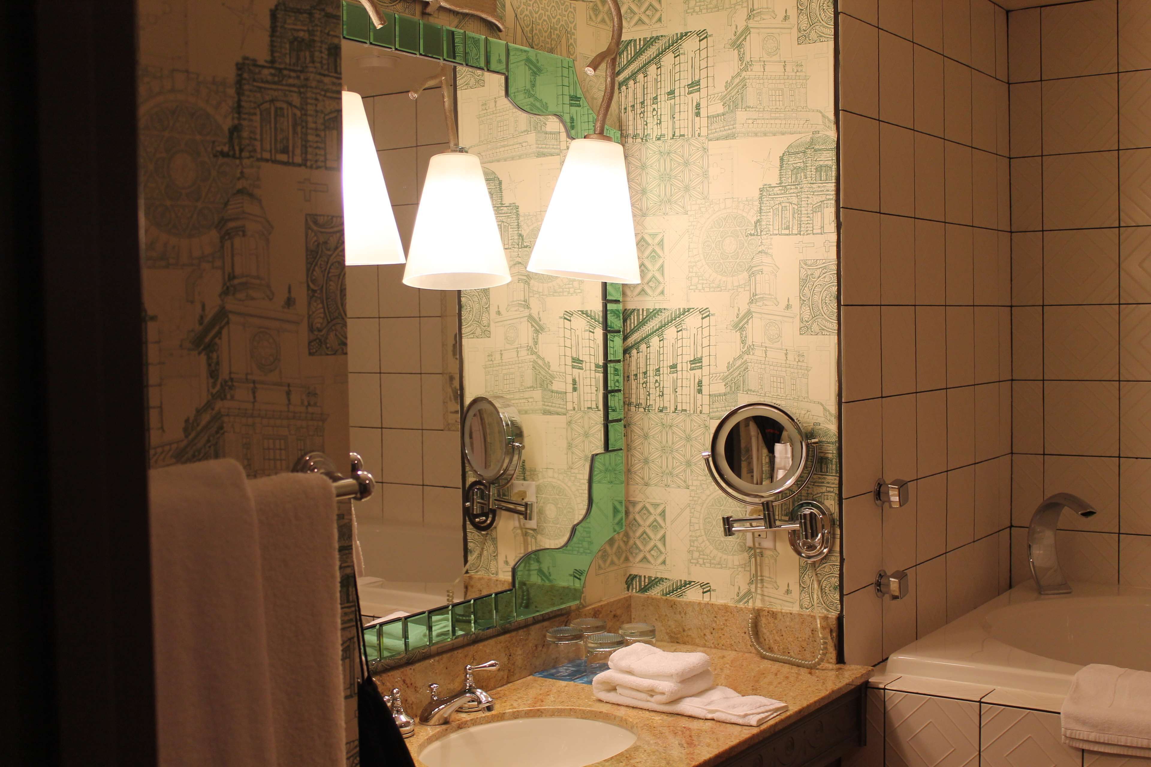 grand suite, 1 king bed, accessible (mobility, roll in shower) | bathroom | combined shower/bathtub, designer toiletries, hair dryer, bathrobes