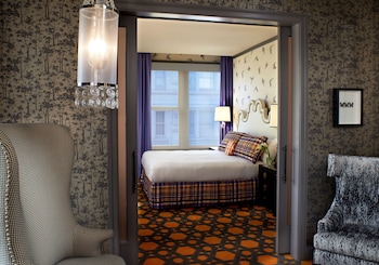 Egyptian cotton sheets, premium bedding, pillowtop beds, in-room safe at The Royal Sonesta Portland Downtown