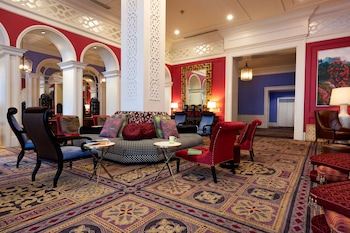 Hotel entrance and lobby at The Royal Sonesta Portland Downtown