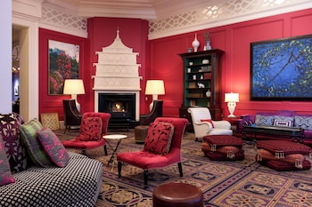 Hotel entrance and lobby at The Royal Sonesta Portland Downtown