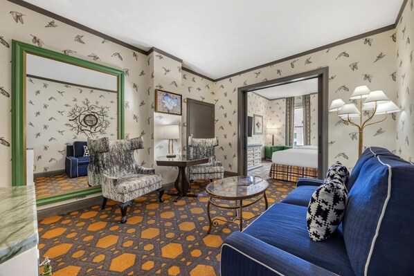 Egyptian cotton sheets, premium bedding, pillow-top beds, in-room safe