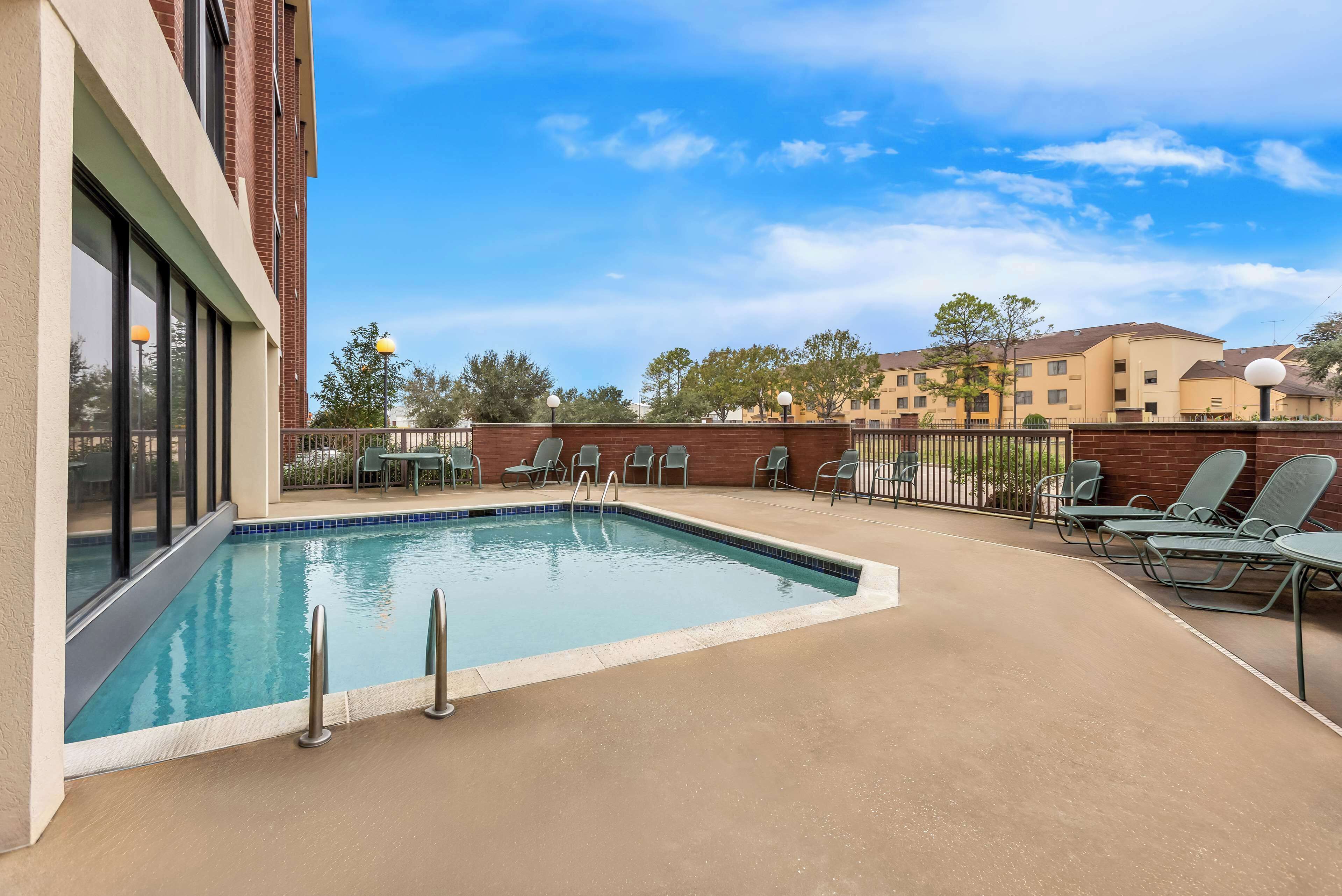 indoor pool, outdoor pool, pool loungers