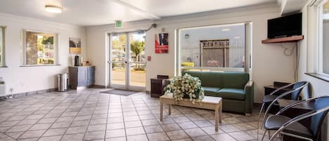 Sitteområde i lobbyen