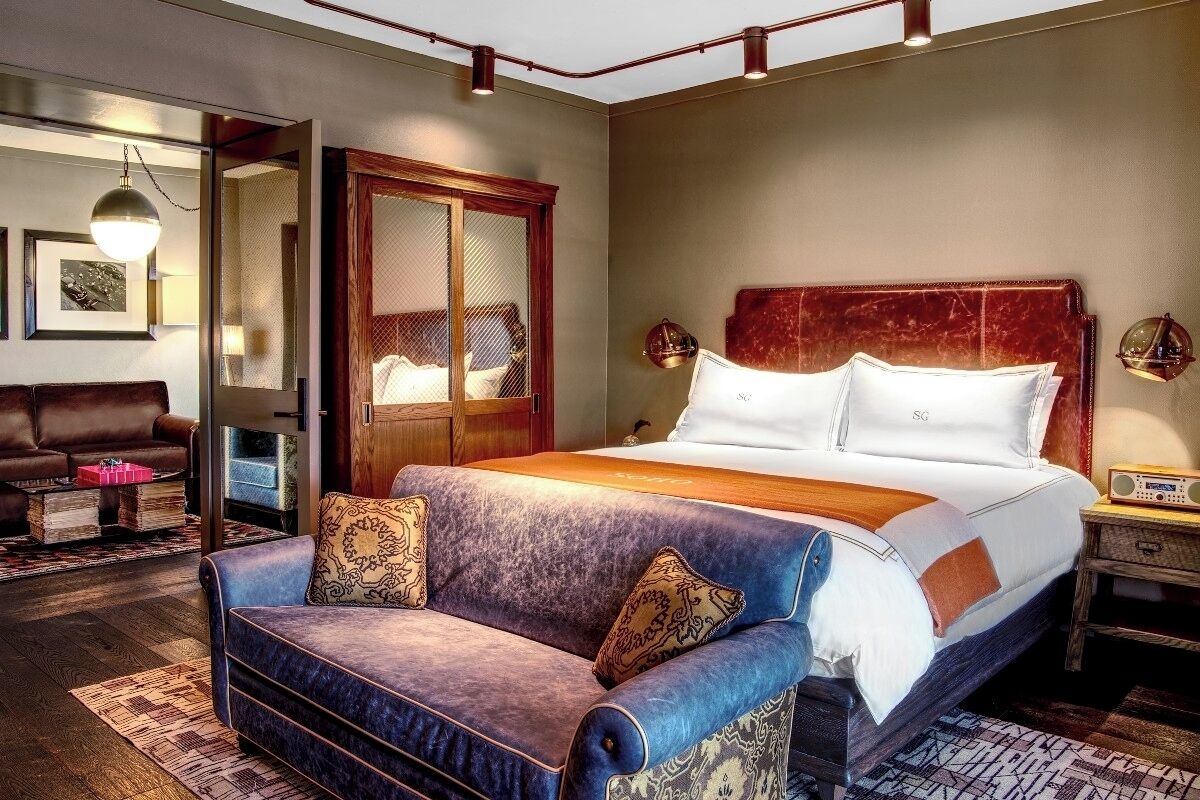 Suite Grand, 1 kamar tidur, teras | Seprai katun Mesir, seprai premium, minibar, dan brankas