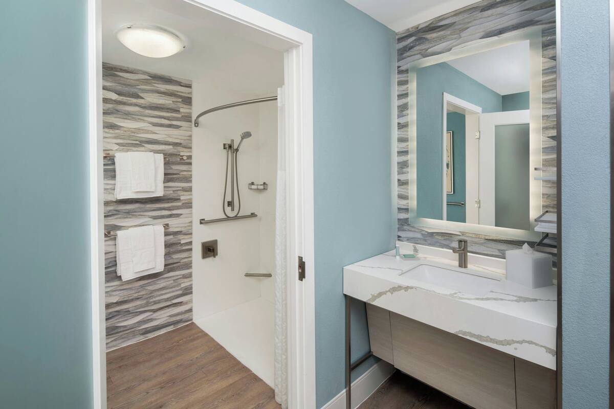 free toiletries, hair dryer, towels, soap