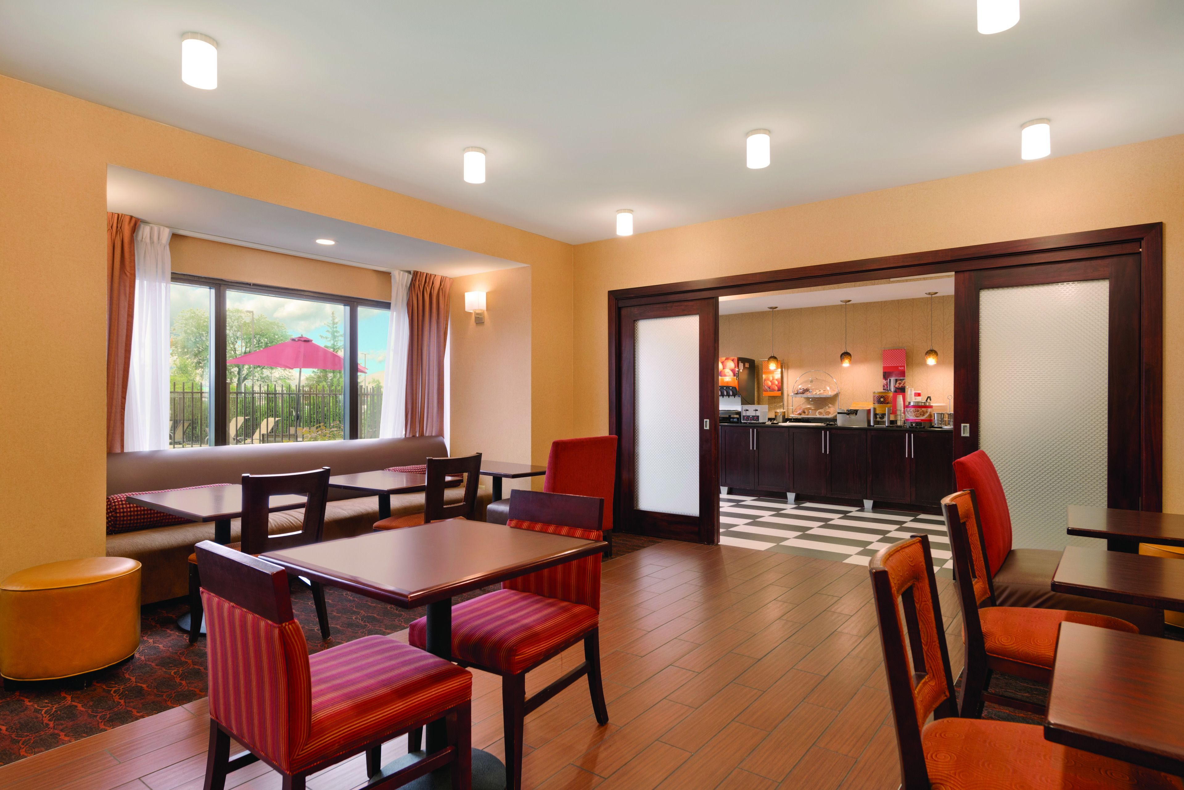 Free daily self-service breakfast 