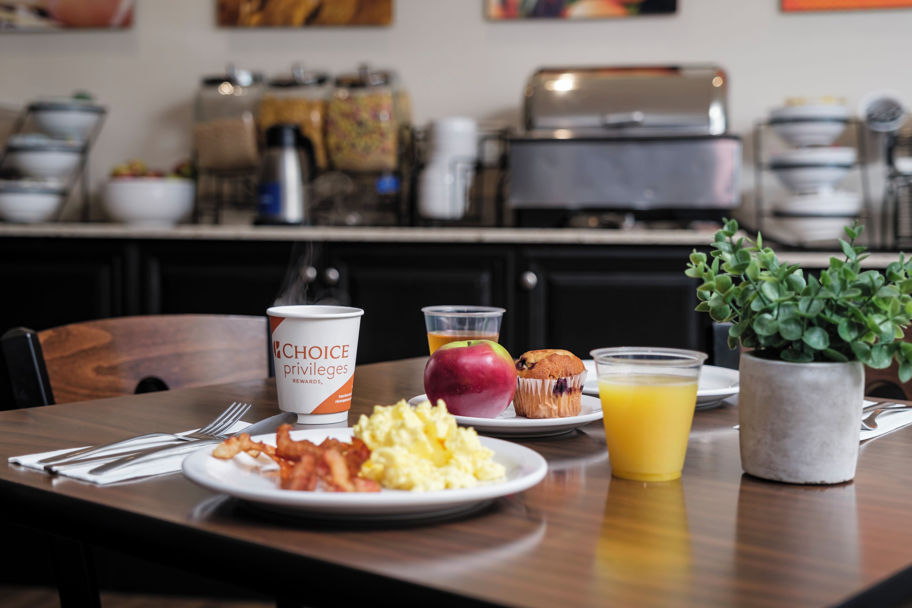 free daily buffet breakfast