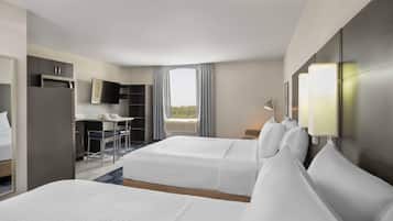 Suite, Multiple Beds, Non Smoking (Efficiency, Upgrade) | Pillowtop beds, desk, laptop workspace, blackout drapes