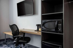 Pillowtop beds, desk, blackout drapes, soundproofing