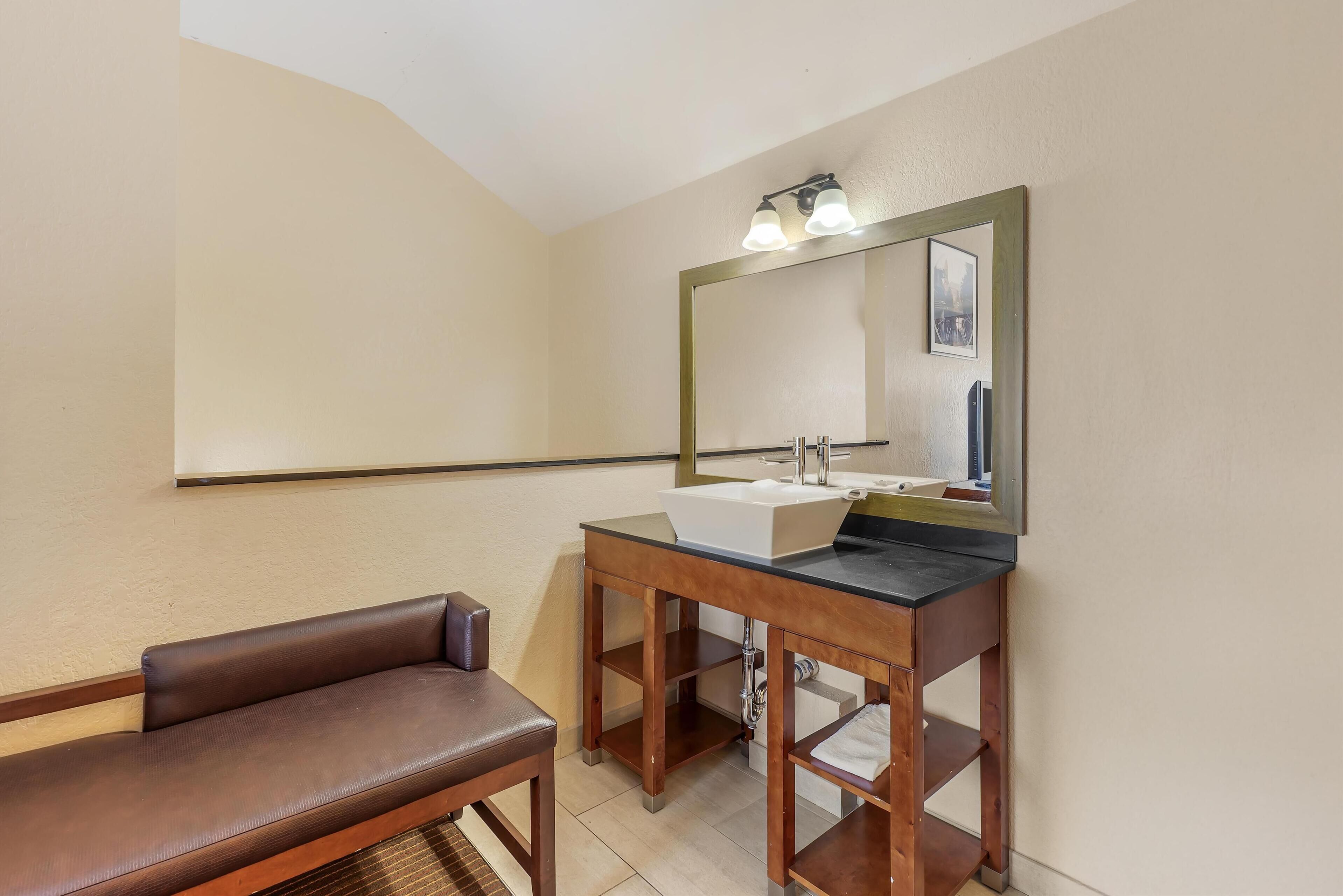 suite, multiple beds, non smoking, refrigerator & microwave (with sofabed) | bathroom | combined shower/bathtub, free toiletries, hair dryer, towels
