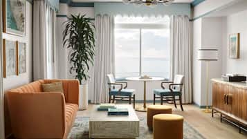 Down comforters, pillowtop beds, minibar, in-room safe