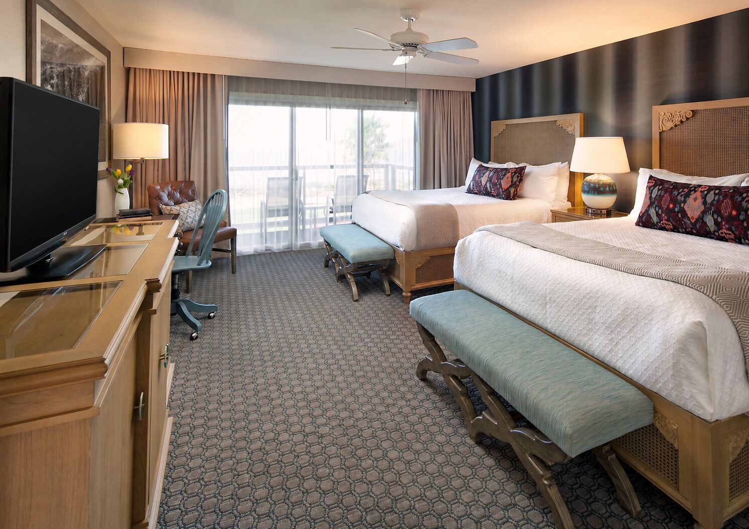 Blackout drapes, iron/ironing board, WiFi (surcharge), bed sheets