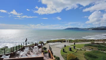 Outdoor wedding area