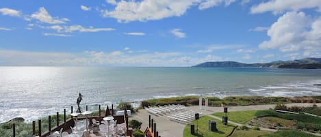 Outdoor wedding area