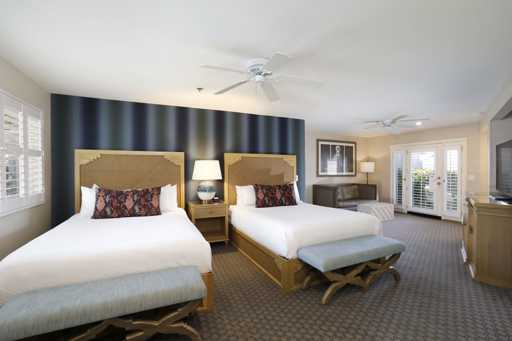 Blackout curtains, iron/ironing board, WiFi, bed sheets