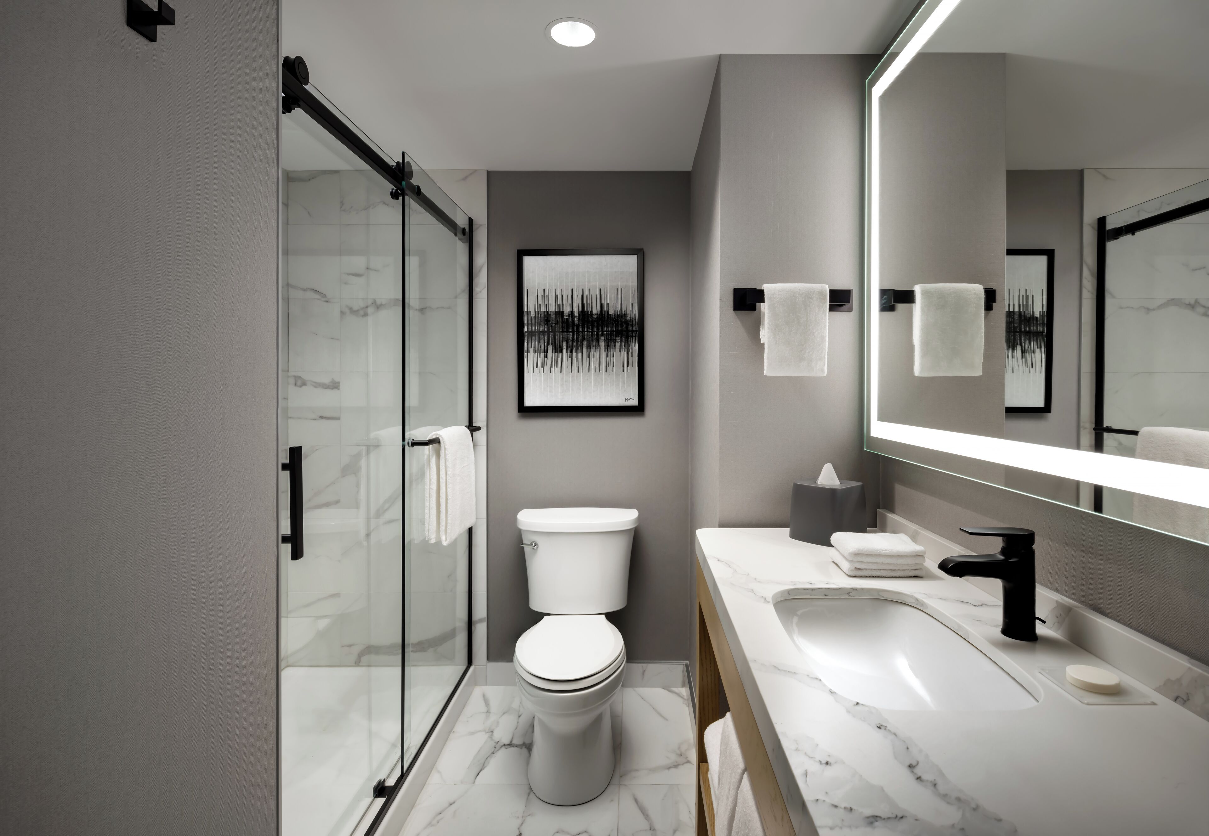 free toiletries, hair dryer, towels, soap