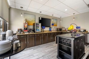 Free daily buffet breakfast