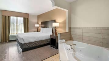 Pillowtop beds, desk, laptop workspace, blackout drapes