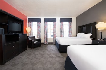 Standard Double Room, 2 Double Beds | In-room safe, iron/ironing board, WiFi, bed sheets at Golden Gate Hotel and Casino