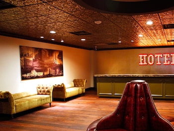 Sitting area in hotel lobby at Golden Gate Hotel and Casino