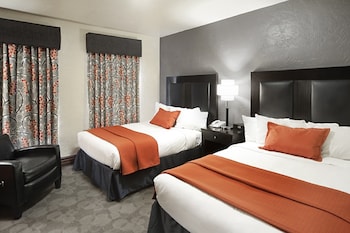 Standard Double Room, 2 Double Beds | In-room safe, iron/ironing board, WiFi, bed sheets at Golden Gate Hotel and Casino