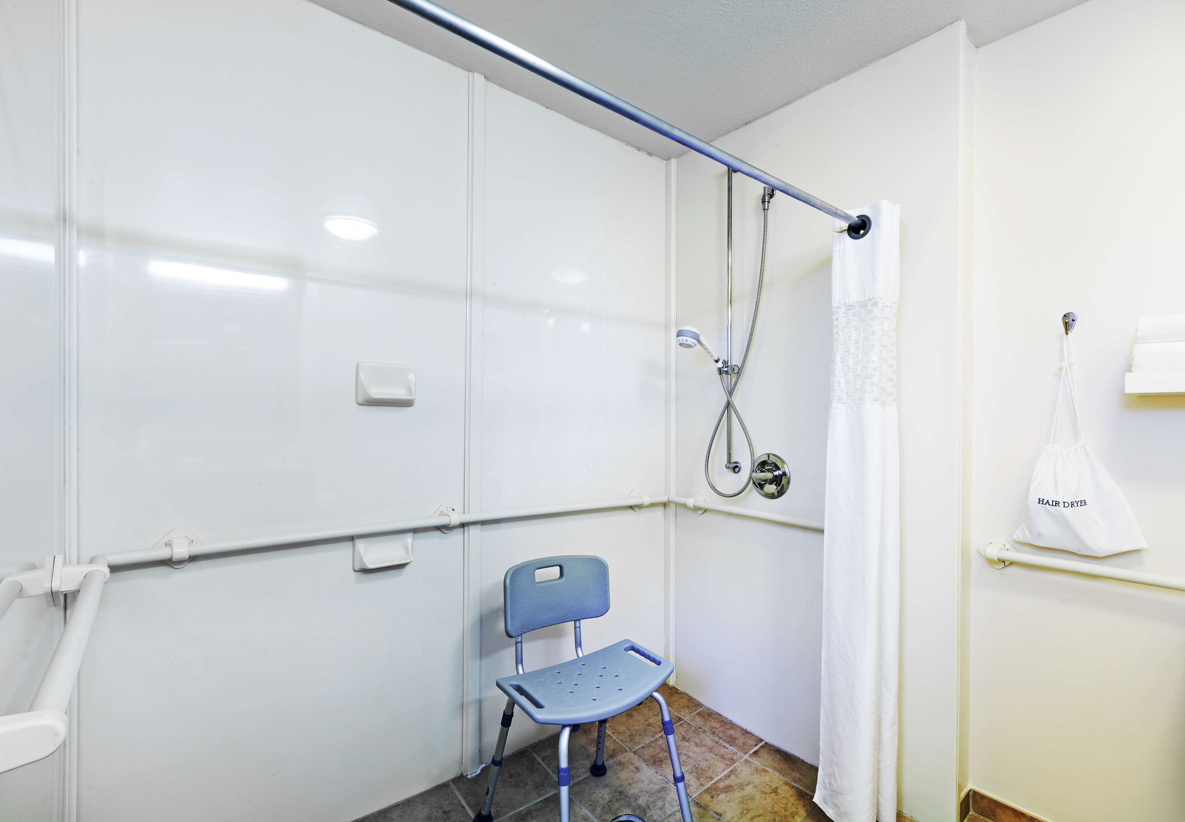 room, 2 queen beds, accessible (hearing) | bathroom shower