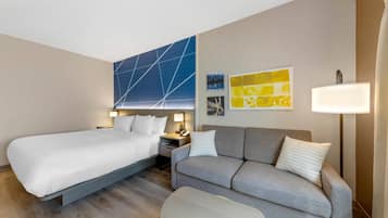 Kamar, 1 Tempat Tidur King dengan tempat tidur Sofa, Bebas Asap Rokok | Meja kerja, tirai kedap cahaya, kedap suara, dan setrika/meja setrika