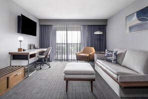 Suite, 1 Bedroom, Non Smoking, Balcony | Living room | 50-inch flat-screen TV with satellite channels