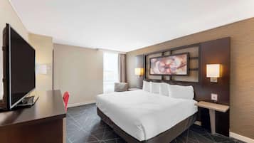 1 bedroom, premium bedding, desk, iron/ironing board