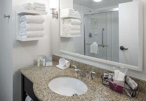 Free toiletries, hair dryer, towels