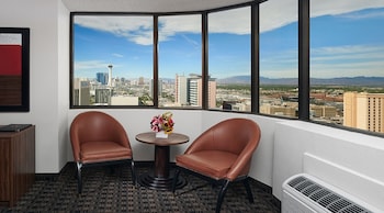 Premium Corner King | View from room at the D Las Vegas