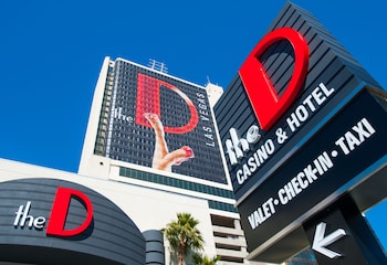 Hotel exterior and entrance at the D Las Vegas