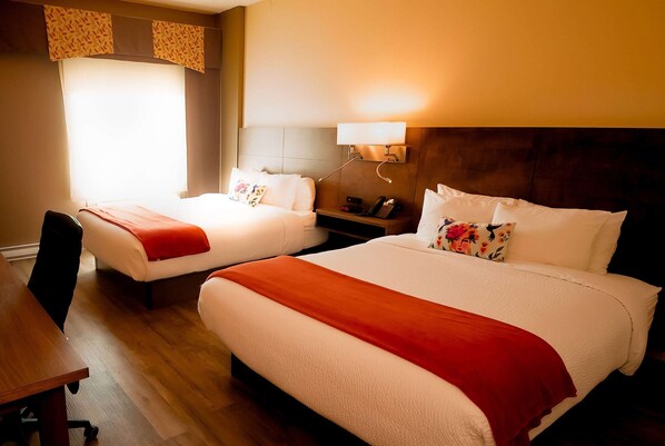 Room, 2 Queen Beds, Non Smoking | Premium bedding, down duvets, pillow-top beds, individually decorated