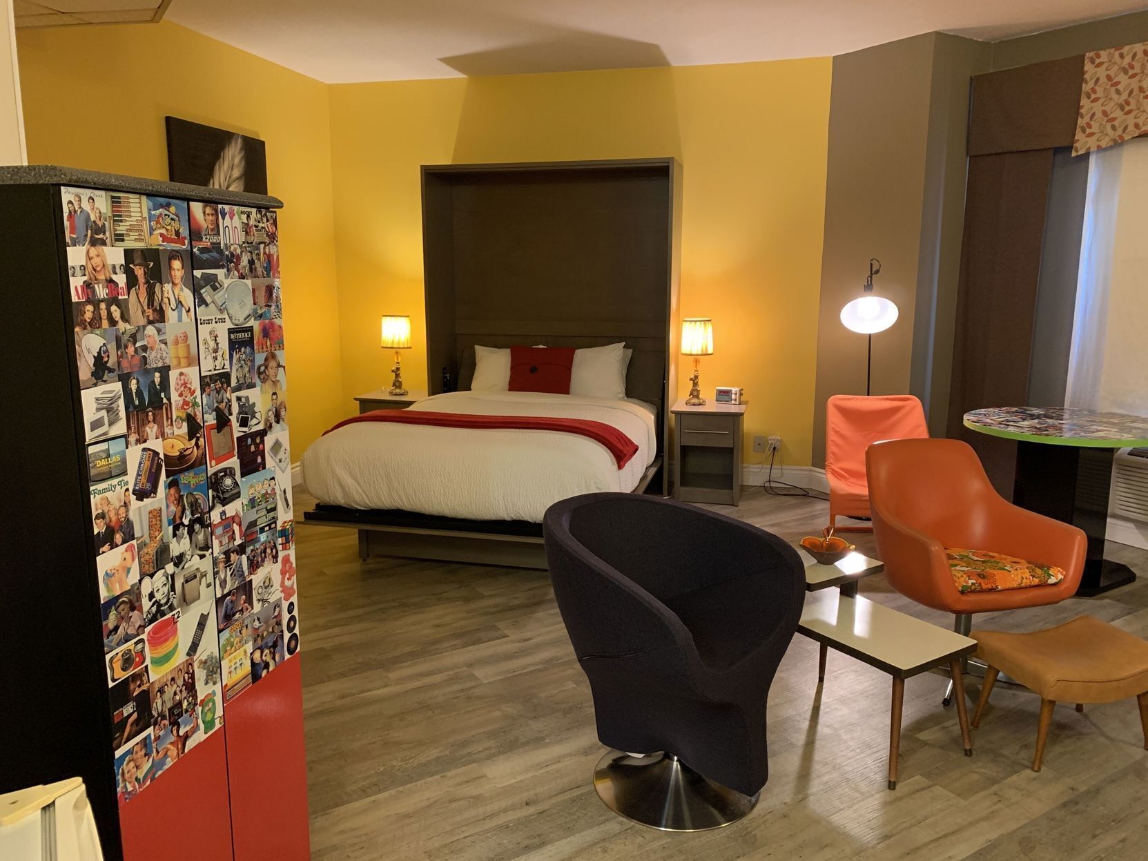 Premium bedding, down comforters, pillowtop beds, individually decorated