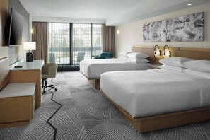 Room, 2 Queen Beds | Premium bedding, in-room safe, laptop workspace, blackout drapes
