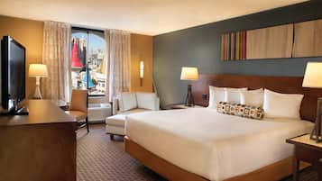 Royal Tower King Room | Premium bedding, in-room safe, desk, iron/ironing board